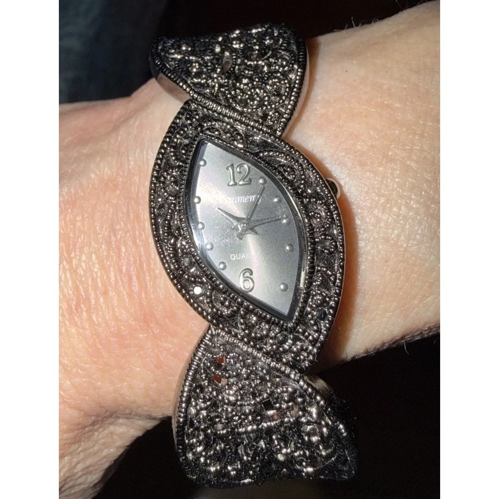 Gramercy Ornate Filigree Women's Quartz Watch – Fresh Battery – Vintage Style